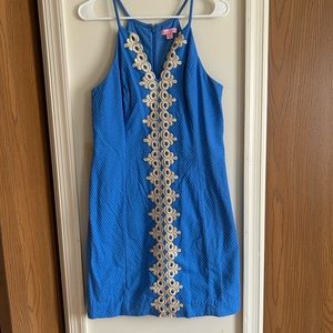 EUC Lilly Pulitzer Pearl shift dress womens 10